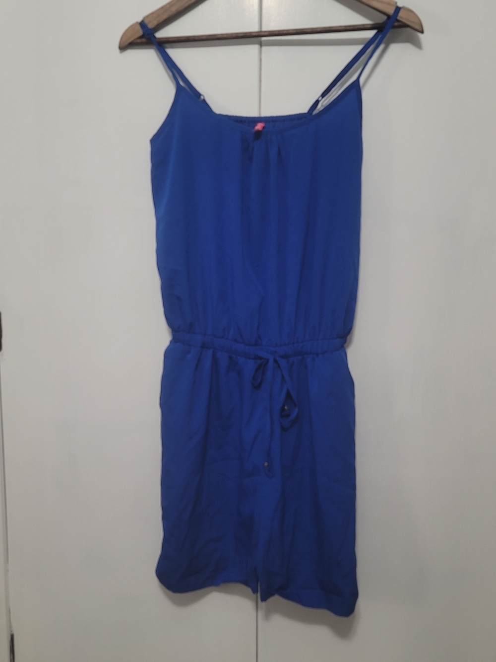 Blue Women's Spaghetti-Strap Romper